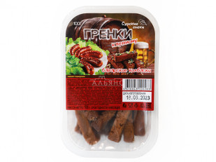 Рыцарское мясо заяц: Сурские гренки Баварские колбаски (100 гр)