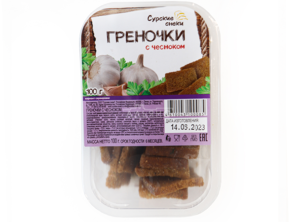 Сурские гренки с Чесноком (100 гр) в Дзержинске