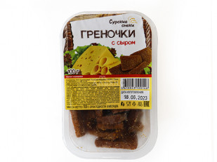 Камбала тушка: Сурские гренки со вкусом Сыра (100 гр)