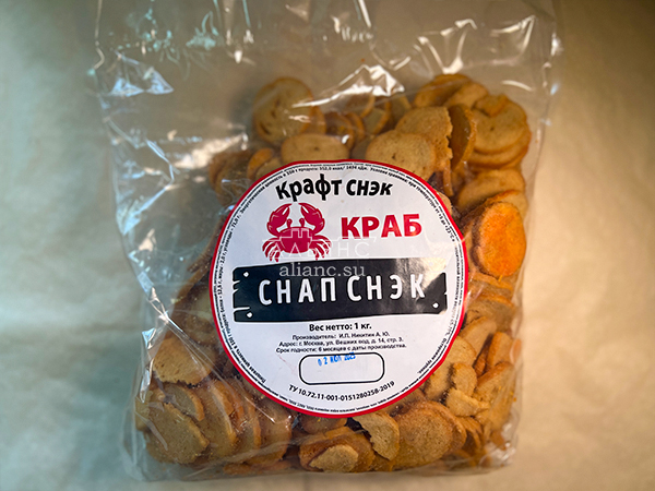 Снапсы ПШЕНИЧНЫЕ "Краб" в Дзержинске