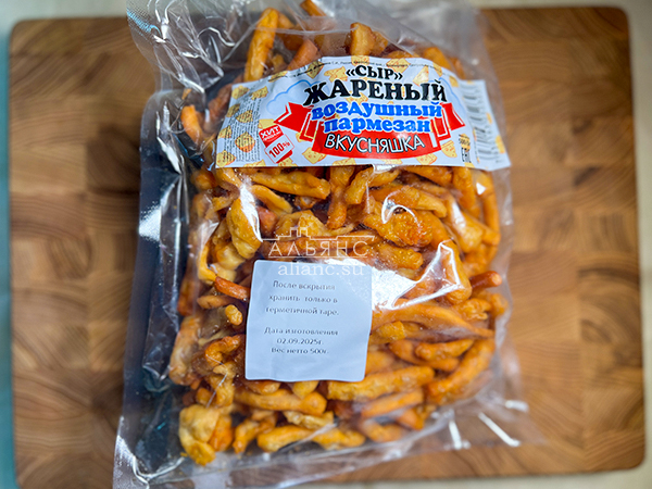 Жареный сыр "ВКУСНЯШКА" со вкусом пармезан (500 гр) в Дзержинске