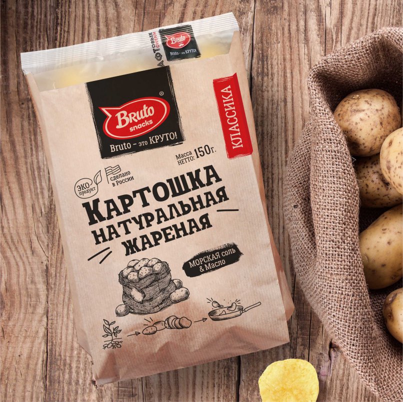 Картофель «Бруто» с солью 130 гр. в Дзержинске