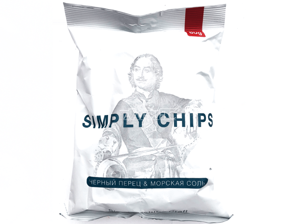 Картофельные чипсы "Simple chips" Морская соль и черный перец 80 гр. в Дзержинске